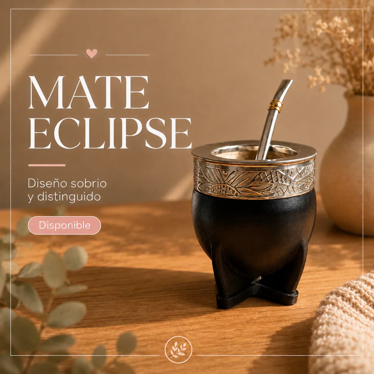 Mate RASGO Eclipse Black Edition color negro mate profundo