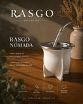 Mate imperial RASGO Nómada blanco con interior plástico y virola metálica